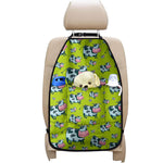Cartoon Smiley Cow Pattern Print Car Seat Organizers