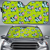 Cartoon Smiley Cow Pattern Print Car Sun Shade GearFrost