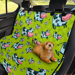Cartoon Smiley Cow Pattern Print Pet Car Back Seat Cover