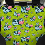 Cartoon Smiley Cow Pattern Print Pet Car Back Seat Cover