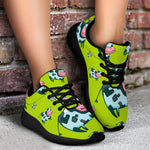 Cartoon Smiley Cow Pattern Print Sport Shoes GearFrost