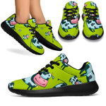 Cartoon Smiley Cow Pattern Print Sport Shoes GearFrost