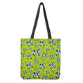 Cartoon Smiley Cow Pattern Print Tote Bag