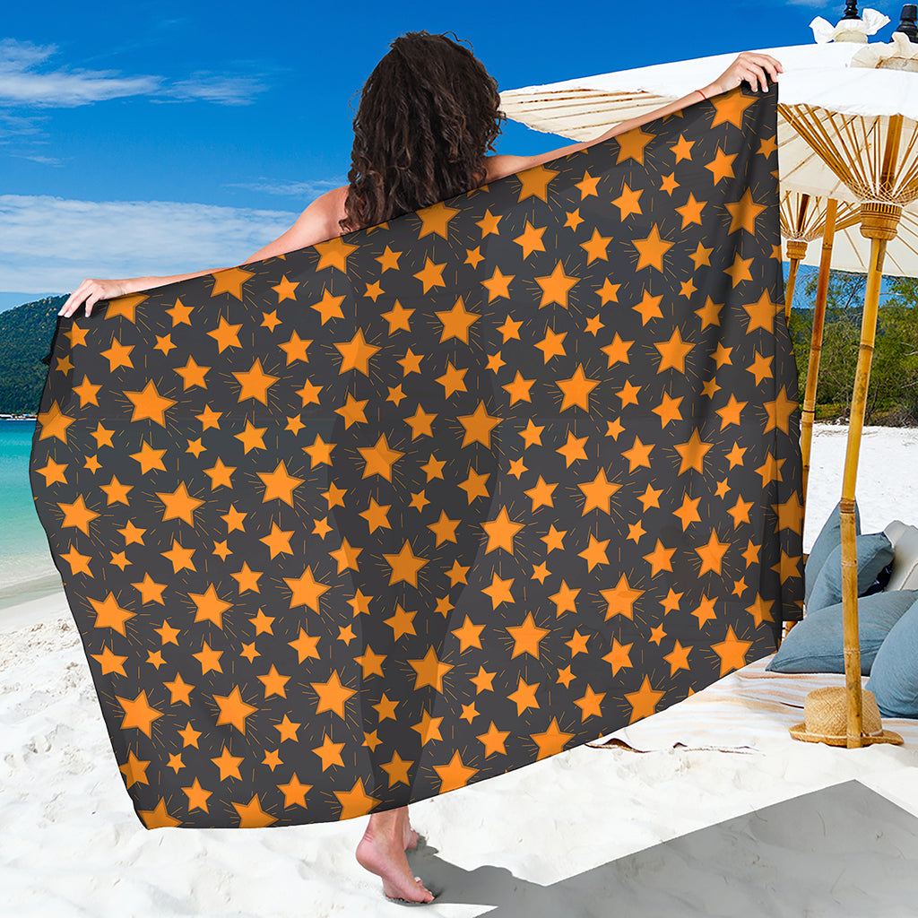 Cartoon Star Pattern Print Beach Sarong Wrap