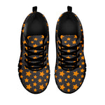 Cartoon Star Pattern Print Black Sneakers