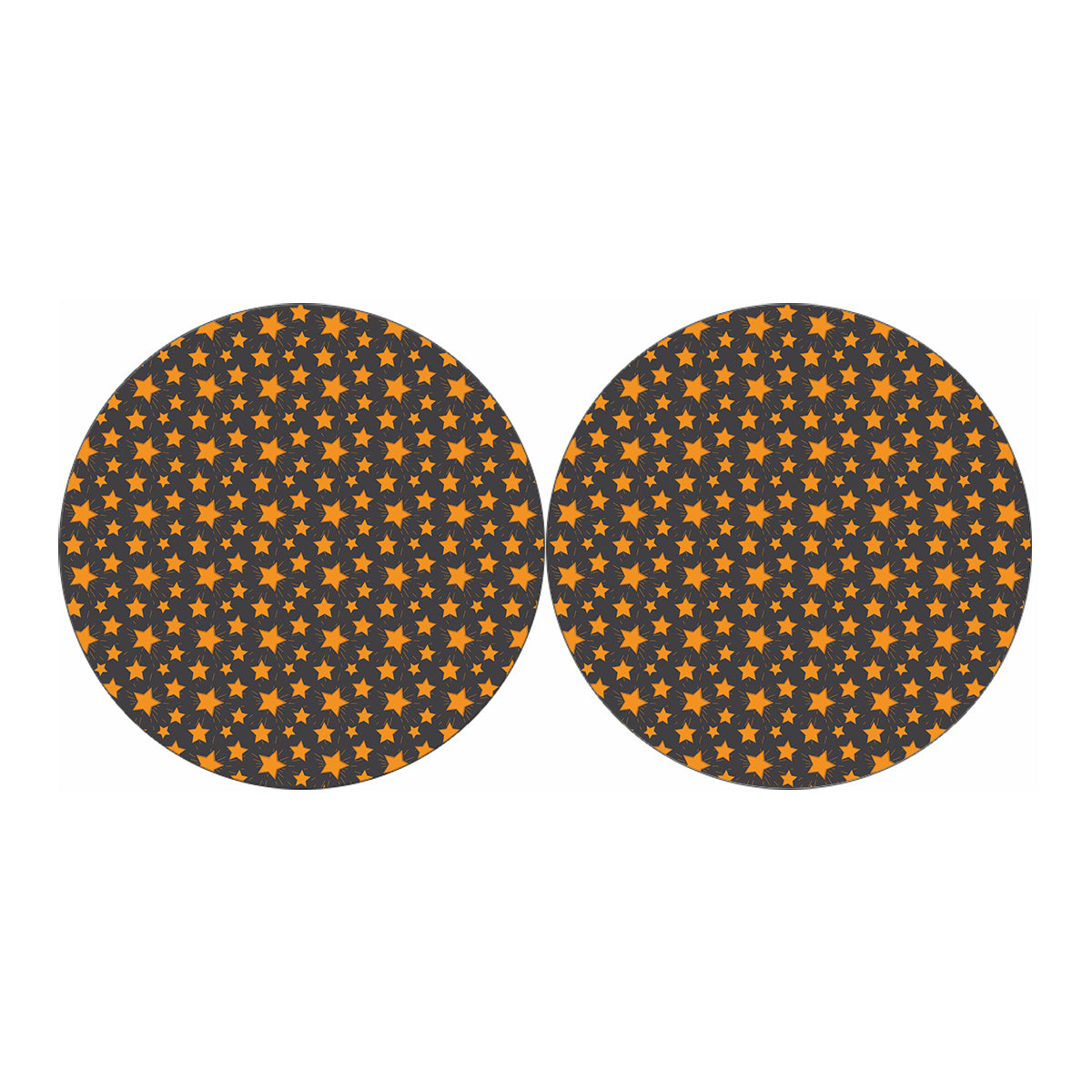 Cartoon Star Pattern Print Car Coasters