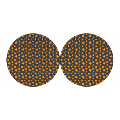 Cartoon Star Pattern Print Car Coasters