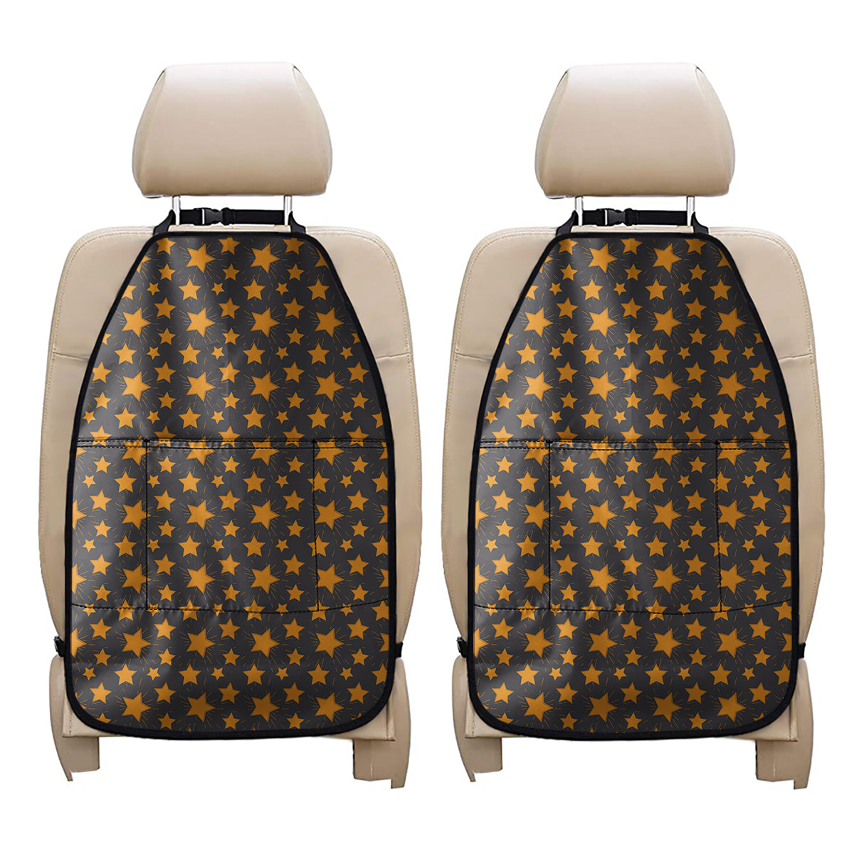 Cartoon Star Pattern Print Car Seat Organizers