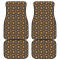 Cartoon Star Pattern Print Front and Back Car Floor Mats