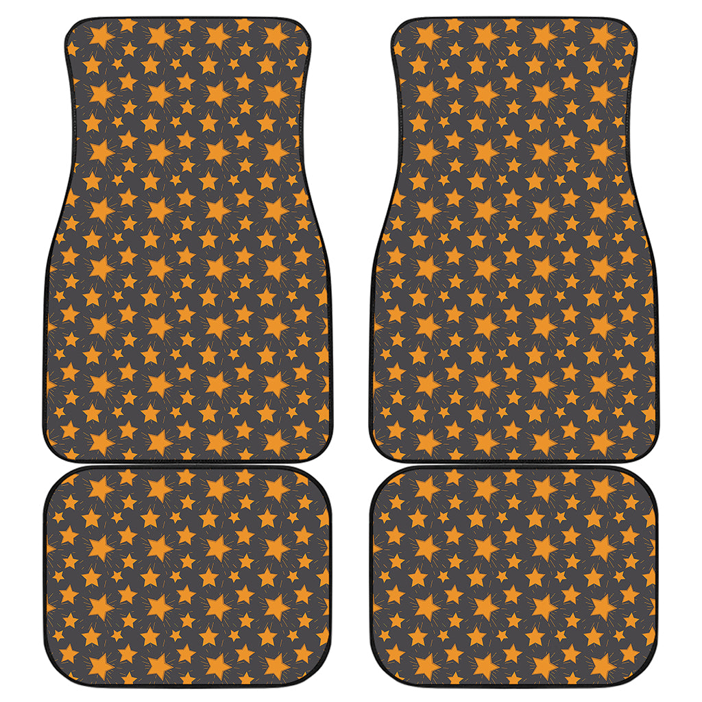 Cartoon Star Pattern Print Front and Back Car Floor Mats