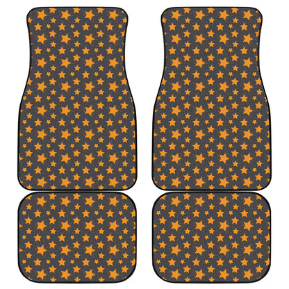 Cartoon Star Pattern Print Front and Back Car Floor Mats