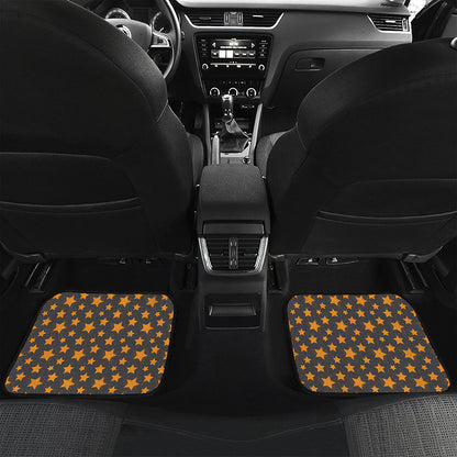 Cartoon Star Pattern Print Front and Back Car Floor Mats