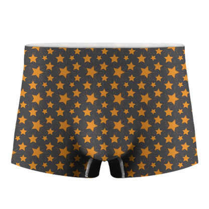Cartoon Star Pattern Print Men's Boxer Briefs