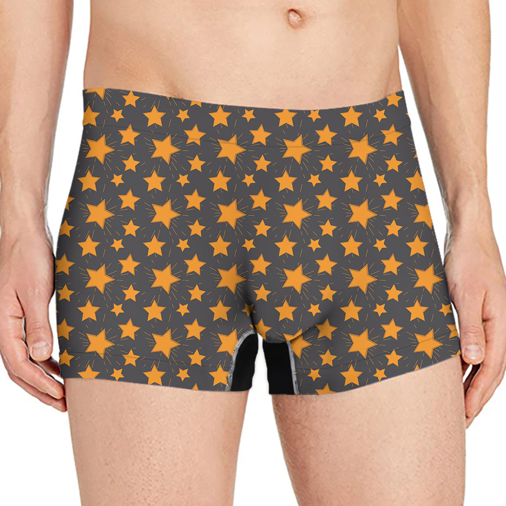 Cartoon Star Pattern Print Men's Boxer Briefs