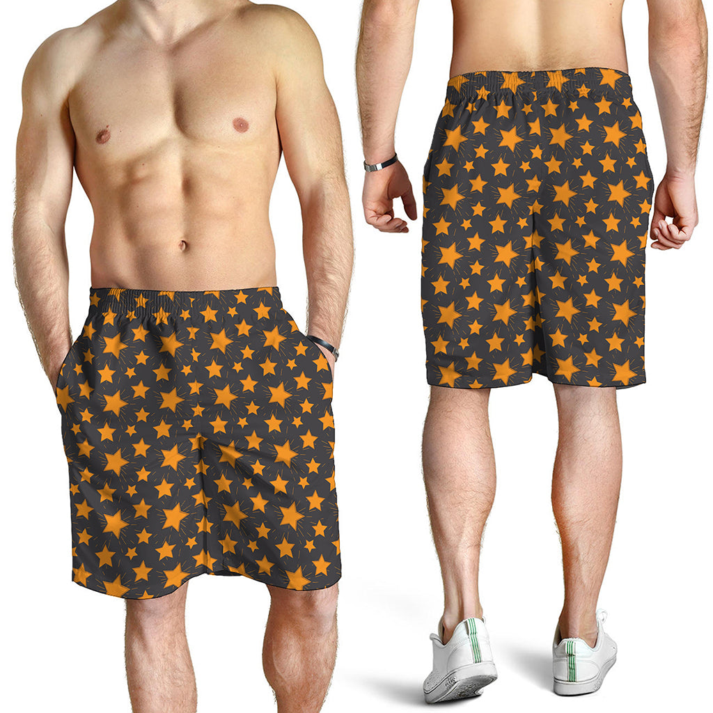 Cartoon Star Pattern Print Men's Shorts