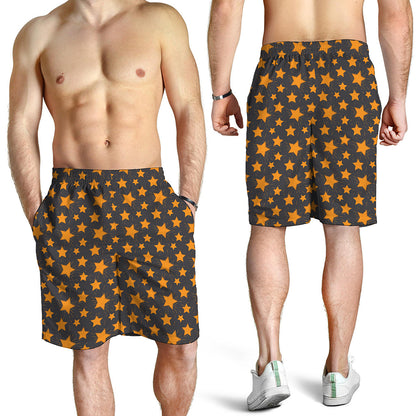 Cartoon Star Pattern Print Men's Shorts