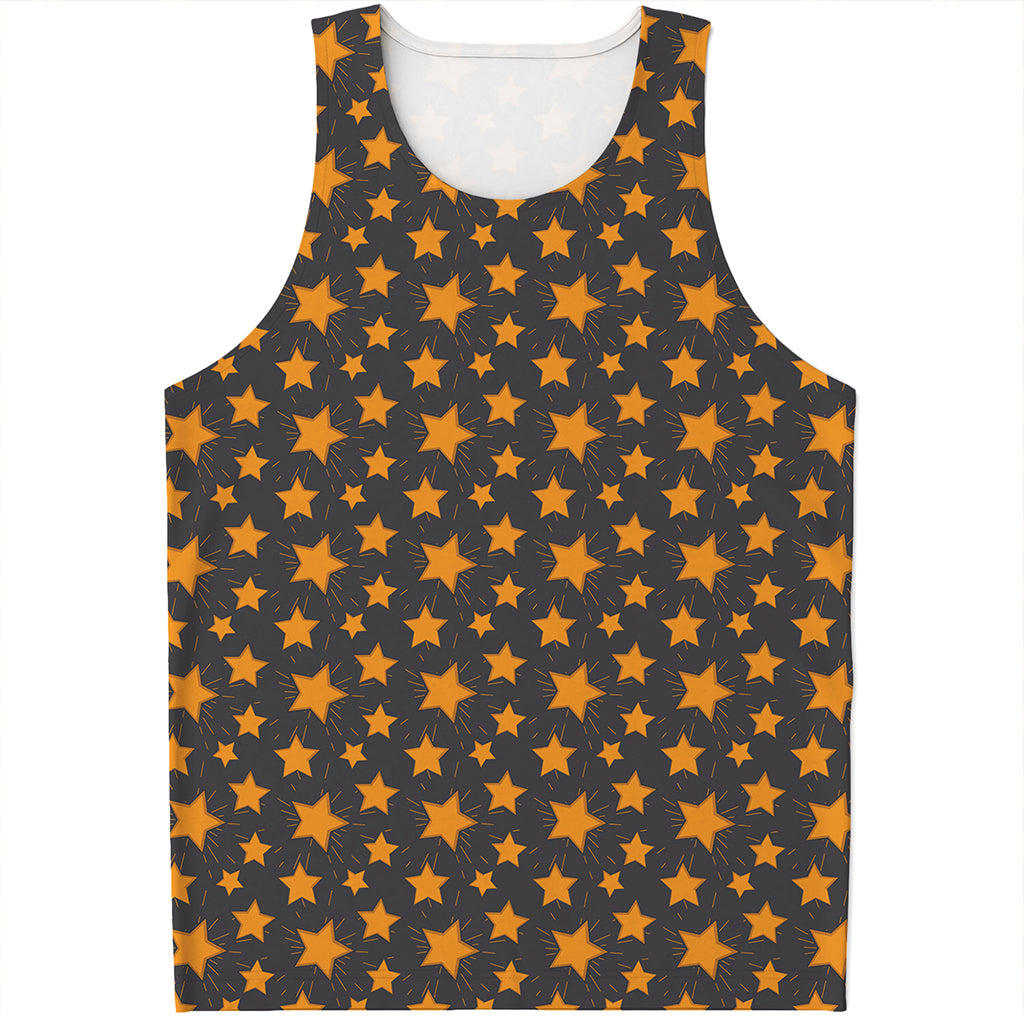 Cartoon Star Pattern Print Men's Tank Top