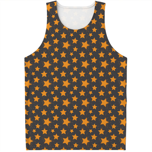 Cartoon Star Pattern Print Men's Tank Top