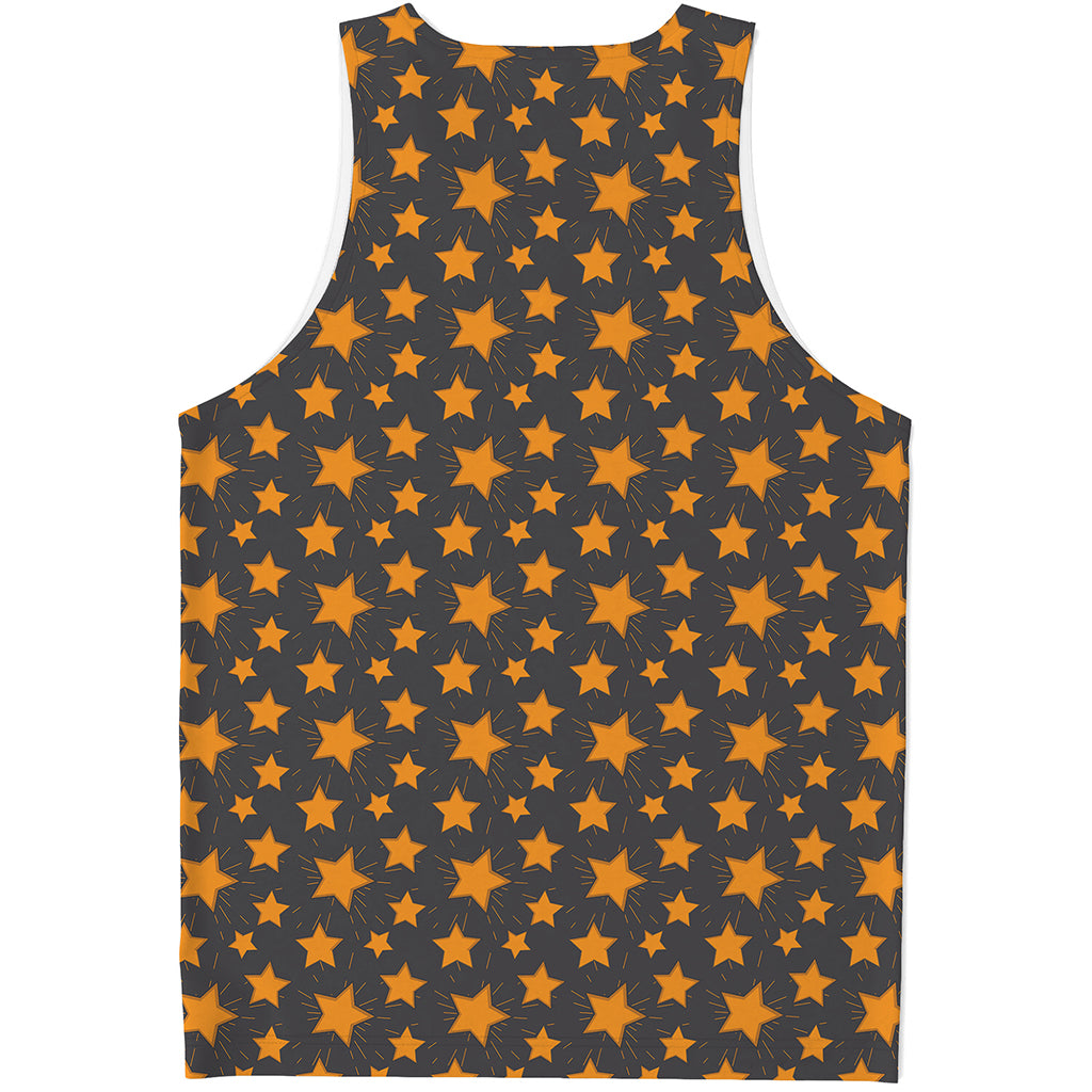 Cartoon Star Pattern Print Men's Tank Top