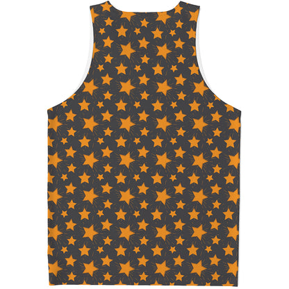 Cartoon Star Pattern Print Men's Tank Top