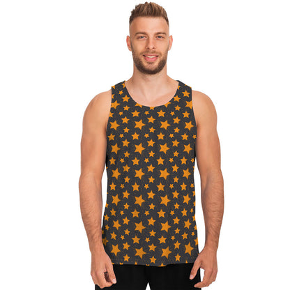 Cartoon Star Pattern Print Men's Tank Top