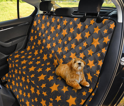Cartoon Star Pattern Print Pet Car Back Seat Cover