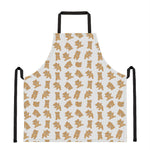 Cartoon Teddy Bear Pattern Print Apron