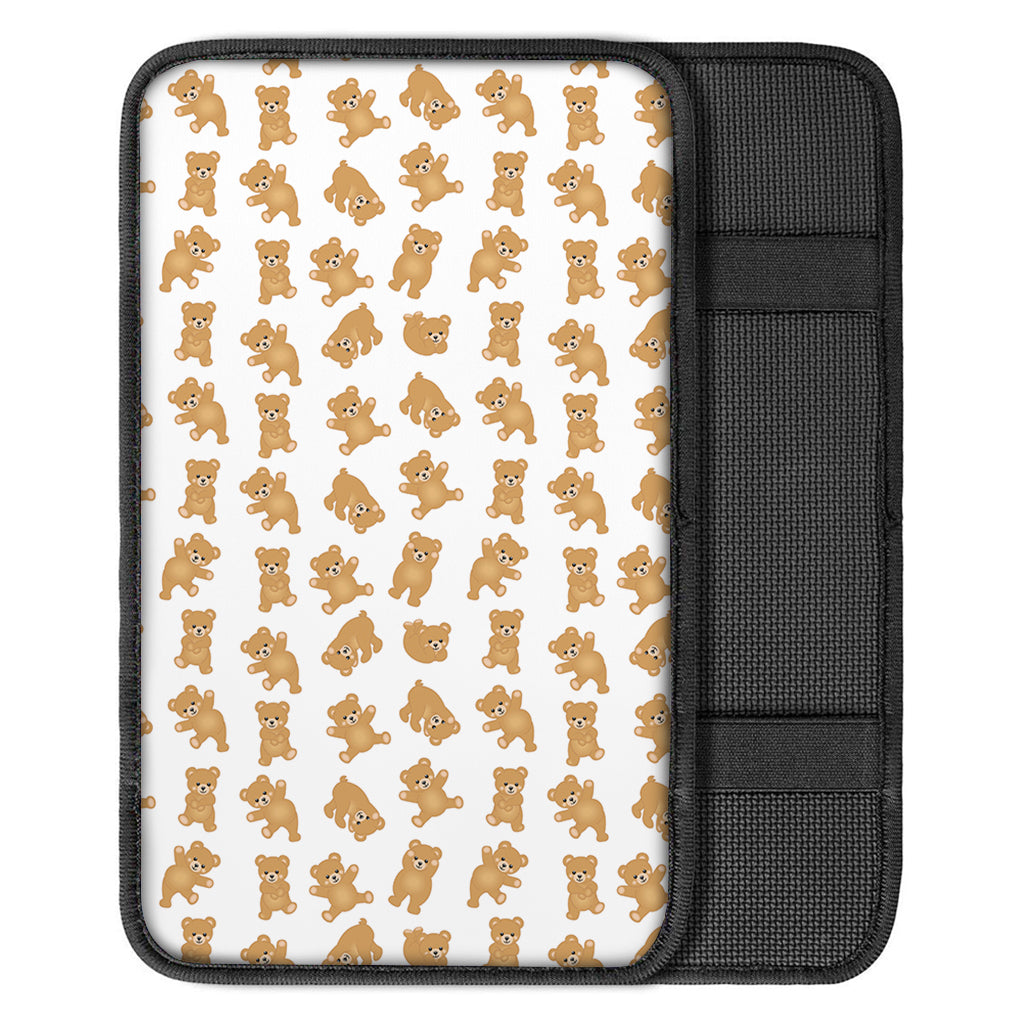 Cartoon Teddy Bear Pattern Print Car Center Console Cover