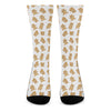 Cartoon Teddy Bear Pattern Print Crew Socks