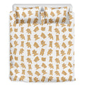Cartoon Teddy Bear Pattern Print Duvet Cover Bedding Set