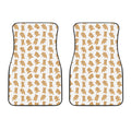 Cartoon Teddy Bear Pattern Print Front Car Floor Mats