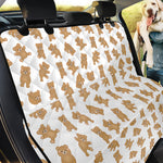 Cartoon Teddy Bear Pattern Print Pet Car Back Seat Cover