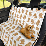 Cartoon Teddy Bear Pattern Print Pet Car Back Seat Cover