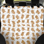 Cartoon Teddy Bear Pattern Print Pet Car Back Seat Cover