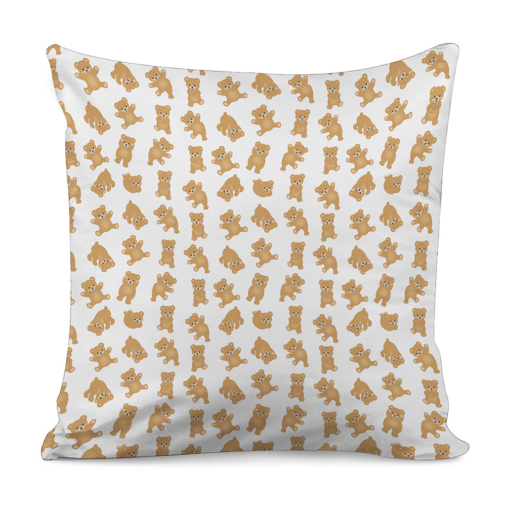 Cartoon Teddy Bear Pattern Print Pillow Cover