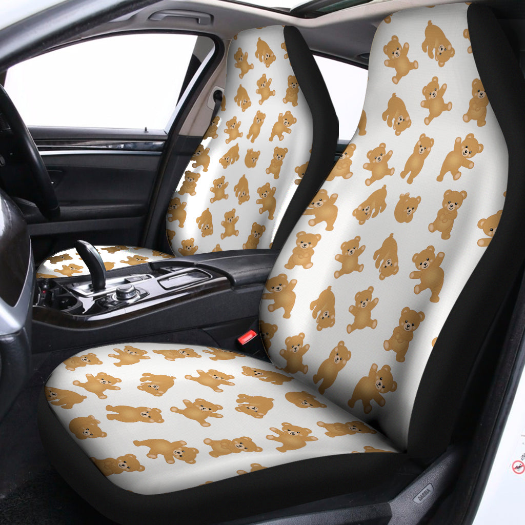 Cartoon Teddy Bear Pattern Print Universal Fit Car Seat Covers