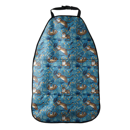 Cartoon Tiger Pattern Print Car Seat Organizers
