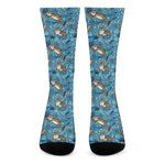 Cartoon Tiger Pattern Print Crew Socks