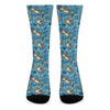 Cartoon Tiger Pattern Print Crew Socks