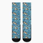 Cartoon Tiger Pattern Print Crew Socks