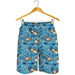 Cartoon Tiger Pattern Print Men's Shorts