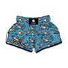 Cartoon Tiger Pattern Print Muay Thai Boxing Shorts