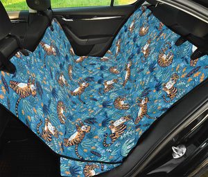 Cartoon Tiger Pattern Print Pet Car Back Seat Cover