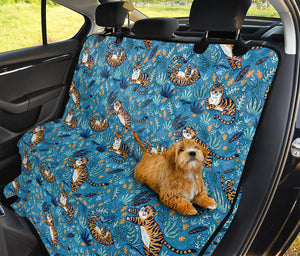 Cartoon Tiger Pattern Print Pet Car Back Seat Cover