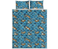 Cartoon Tiger Pattern Print Quilt Bed Set