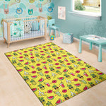 Cartoon Tropical Pattern Print Area Rug