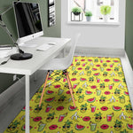 Cartoon Tropical Pattern Print Area Rug