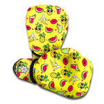 Cartoon Tropical Pattern Print Boxing Gloves
