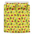 Cartoon Tropical Pattern Print Duvet Cover Bedding Set