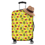 Cartoon Tropical Pattern Print Luggage Cover